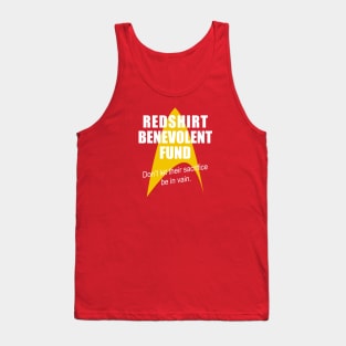 Redshirt Benevolent Fund (Sci Fi Humour) Tank Top